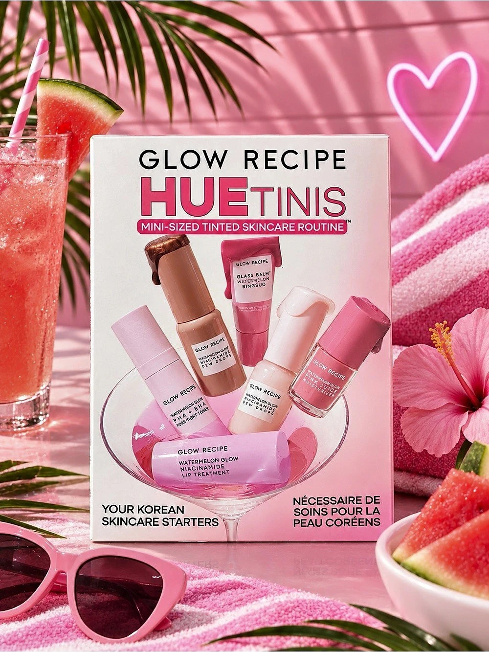 GLOW RECIPE Huetinis Mini Tinted Skincare Kit